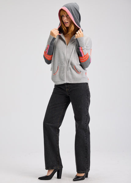 Zaket & Plover Stripe Trim Hoody