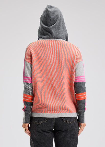 Zaket & Plover Stripe Trim Hoody