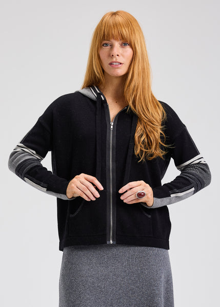 Zaket & Plover Stripe Trim Hoody