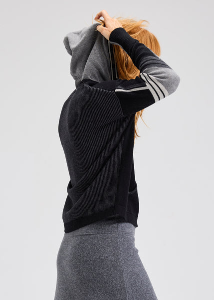 Zaket & Plover Stripe Trim Hoody