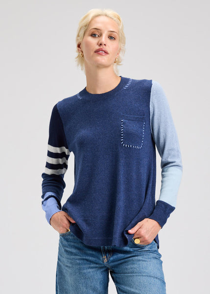Zaket & Plover Colorblock Pocket Sweater
