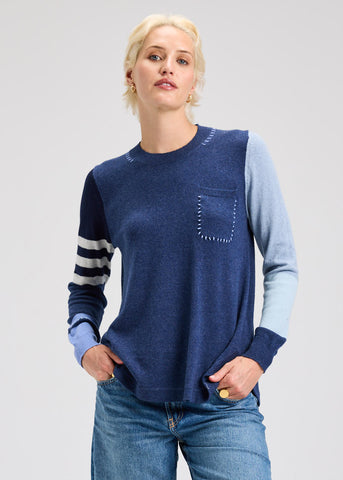 Zaket & Plover Colorblock Pocket Sweater
