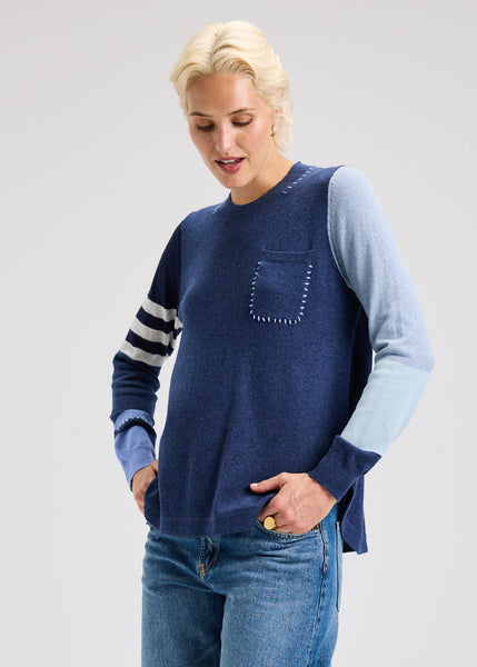Zaket & Plover Colorblock Pocket Sweater