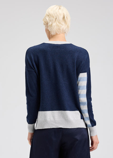 Zaket & Plover Diagonal Stripe Sweater