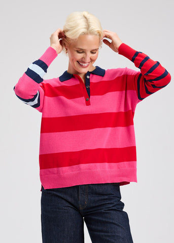 Zaket & Plover Rugby Collar Sweater