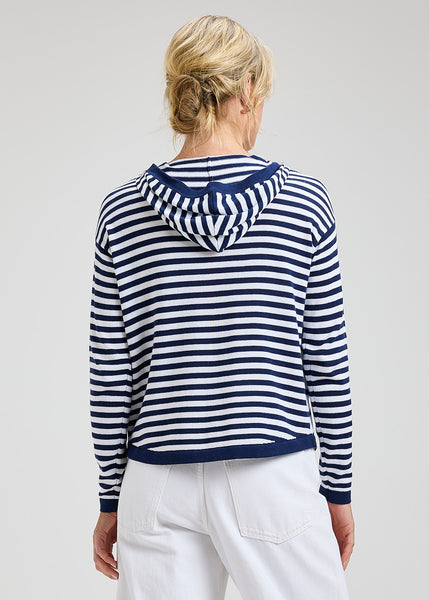 Zaket & Plover Stripe Button Hoody