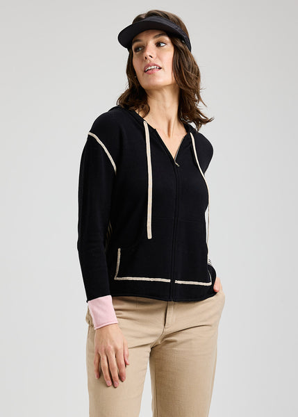 Zaket & Plover Stripe Trim Hoody