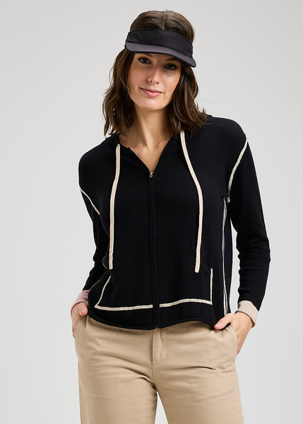 Zaket & Plover Stripe Trim Hoody