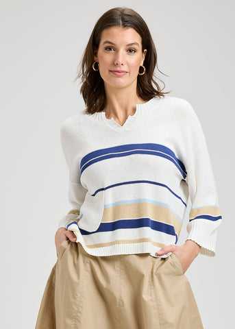 Zaket & Plover Boxy Stripe Sweater