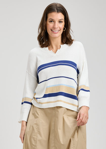 Zaket & Plover Boxy Stripe Sweater
