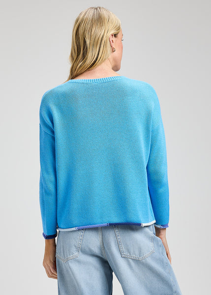Zaket & Plover Cotton Trim Crew