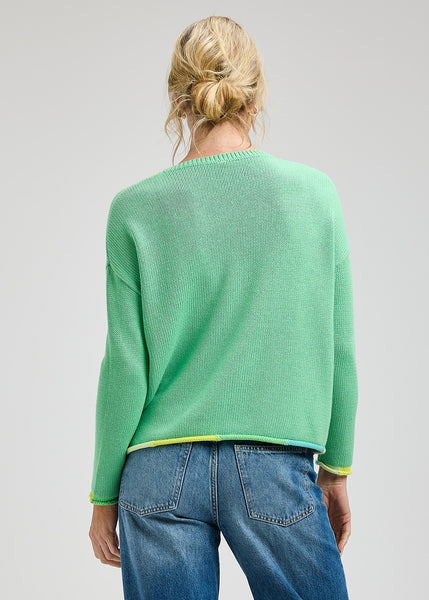 Zaket & Plover Cotton Trim Crew