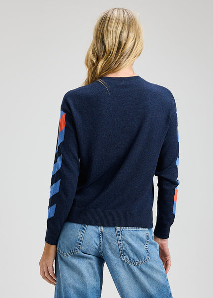 Zaket & Plover Stripe Sleeve Sweater