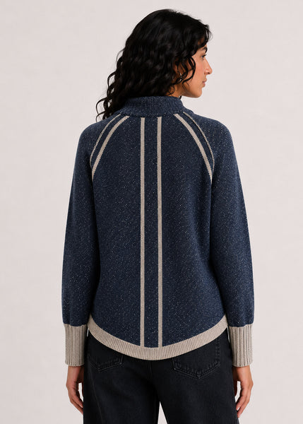 Zaket & Plover Plaited Zip Cardigan