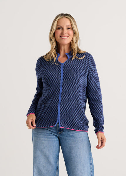 Zaket & Plover Notch Collar Sweater
