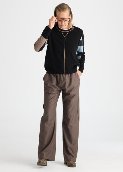 Zaket & Plover Trim Crewneck