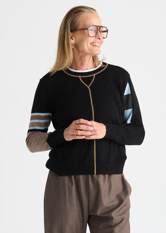 Zaket & Plover Trim Crewneck