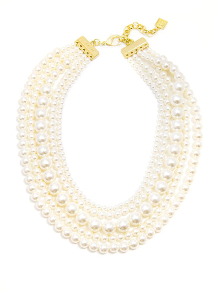 Five Strand Pearl Necklace