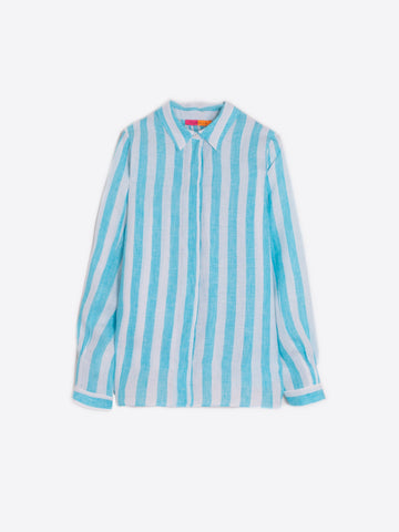 Vilagallo Linen Stripe Shirt