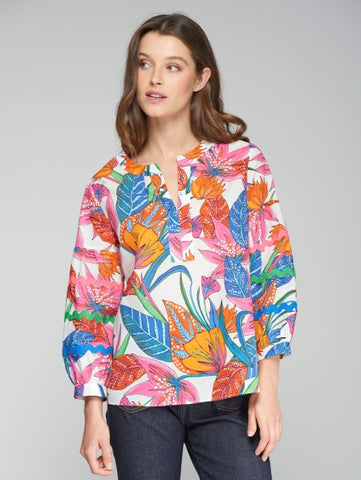 Vilagallo Tropical Print Top