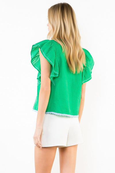 Summer Embroidered Top