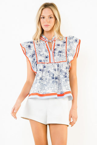 Island Print Top