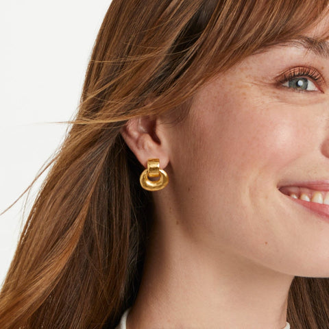 Julie Vos Avalon Demi Doorknocker Earring