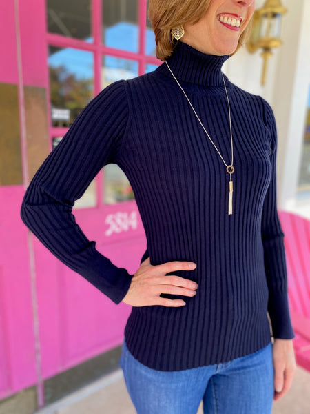 Rib Turtleneck